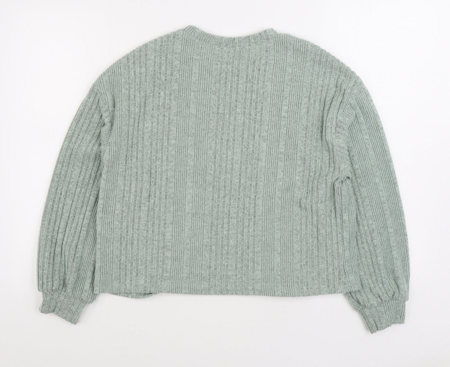 SheIn Womens Green Polyester Pullover Sweatshirt Size S Pullover