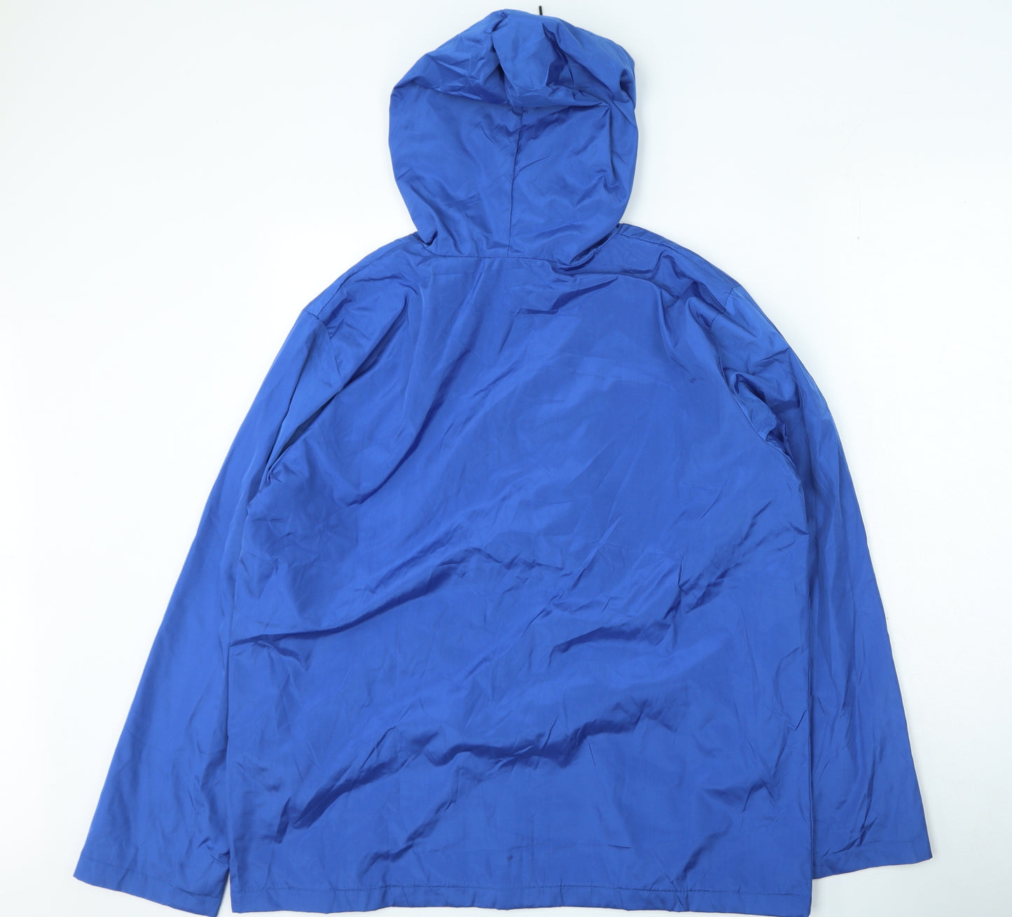 Preworn Womens Blue Rain Coat Coat Size L
