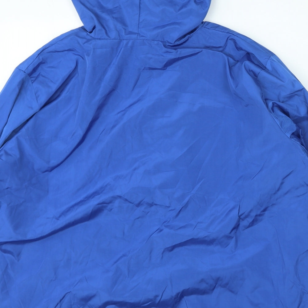 Preworn Womens Blue Rain Coat Coat Size L
