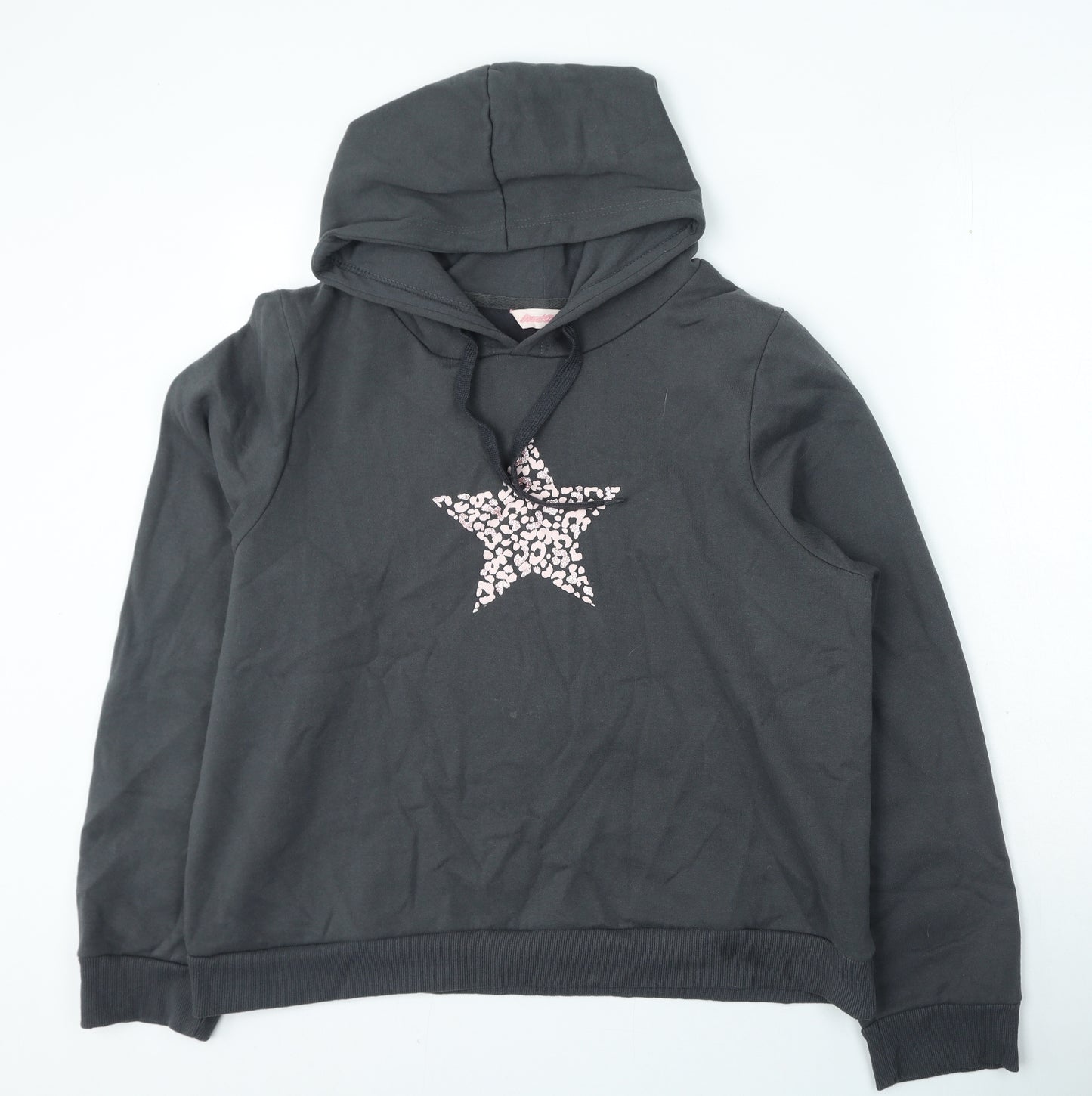 Preworn Womens Grey Cotton Pullover Hoodie Size 20