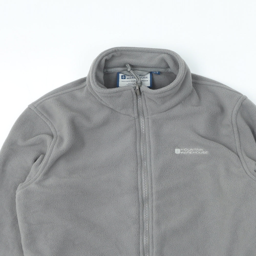 Mountain Warehouse Womens Grey High Neck Polyester Full Zip Jumper Size 10