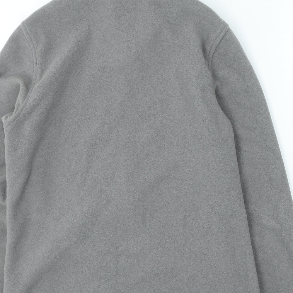 Mountain Warehouse Womens Grey High Neck Polyester Full Zip Jumper Size 10