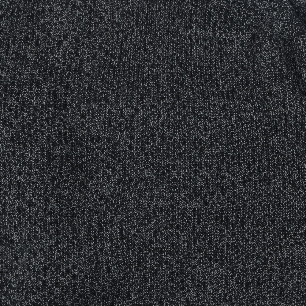 F&F Womens Grey V-Neck Acrylic Cardigan Jumper Size 12