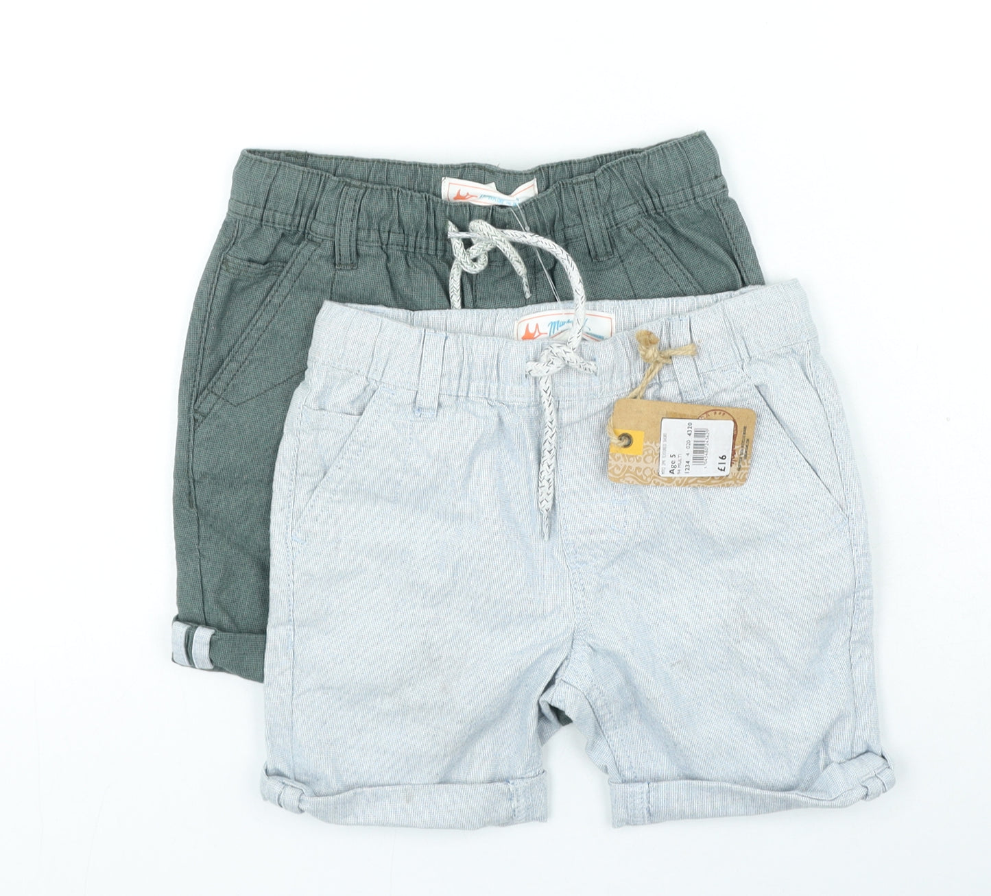 Mantaray Boys Multicoloured Cotton Chino Shorts Size 5 Years Regular