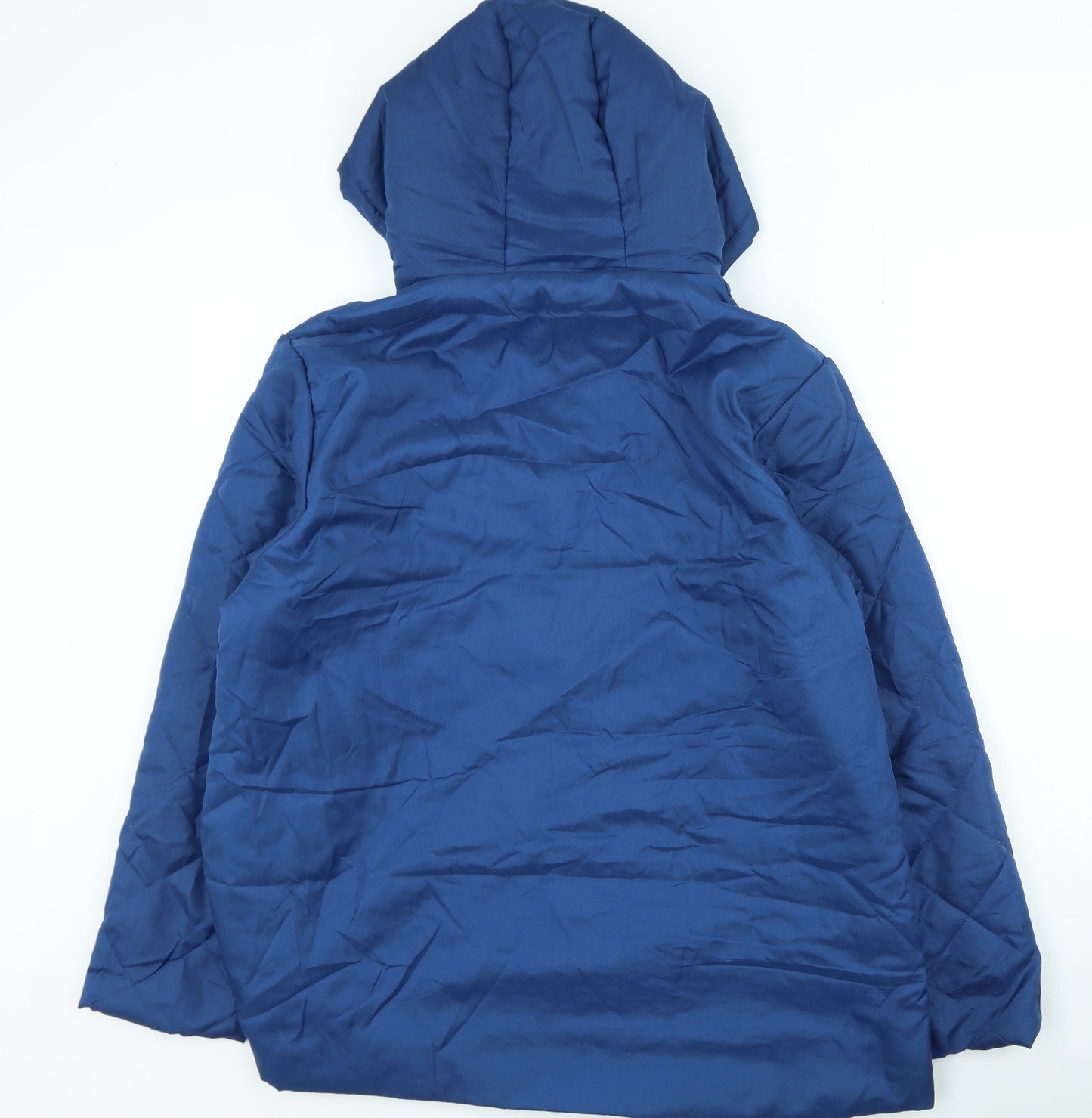 Anne de lancay Womens Blue Rain Coat Coat Size L