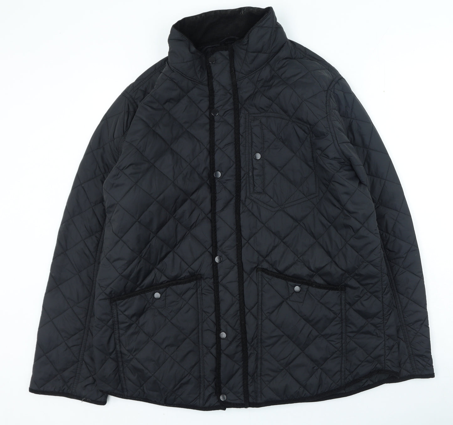 Cedar Wood State Mens Black Rain Coat Coat Size 2XL