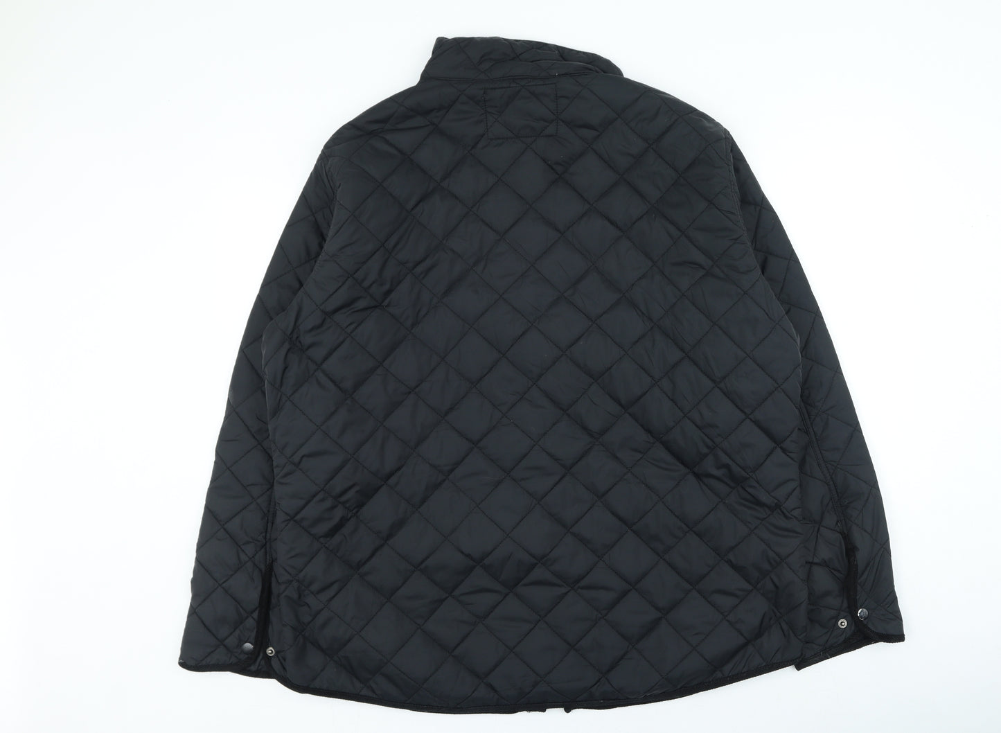 Cedar Wood State Mens Black Rain Coat Coat Size 2XL