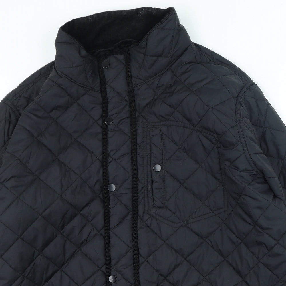 Cedar Wood State Mens Black Rain Coat Coat Size 2XL