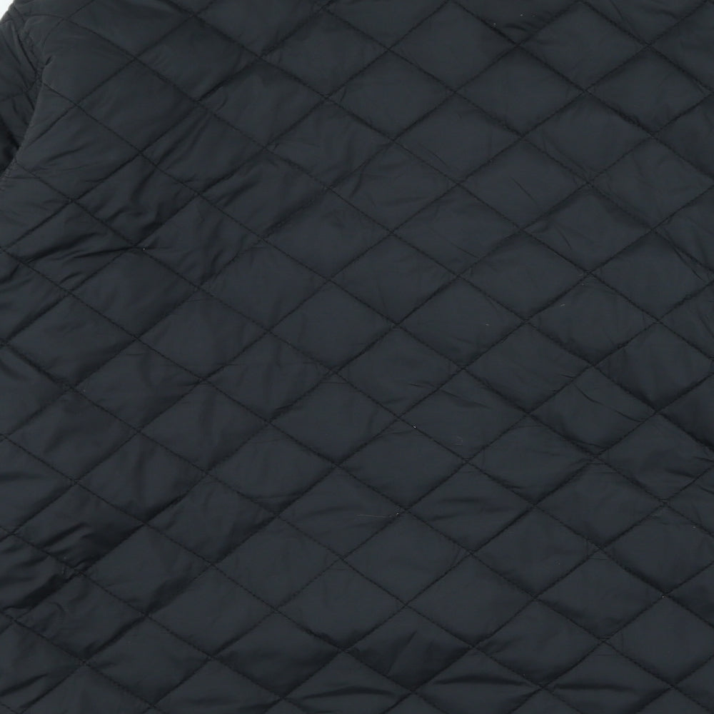 Cedar Wood State Mens Black Rain Coat Coat Size 2XL