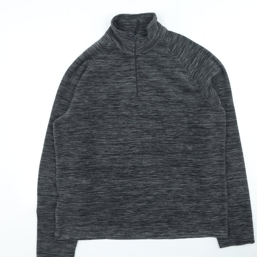 Mountain Warehouse Mens Grey High Neck Polyester Pullover Jumper Size M