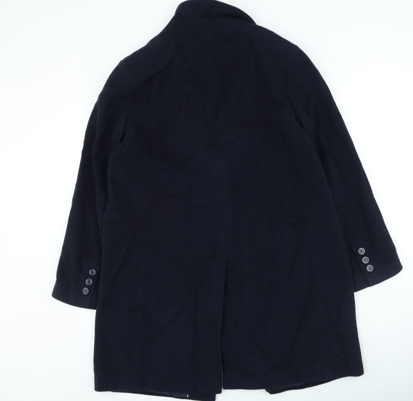 Marks and Spencer Womens Blue Trench Coat Coat Size 16