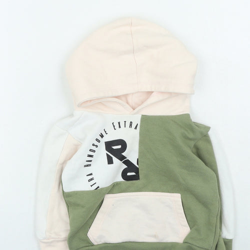 River Island Girls Multicoloured Cotton Pullover Jumper Size 9-12 Months