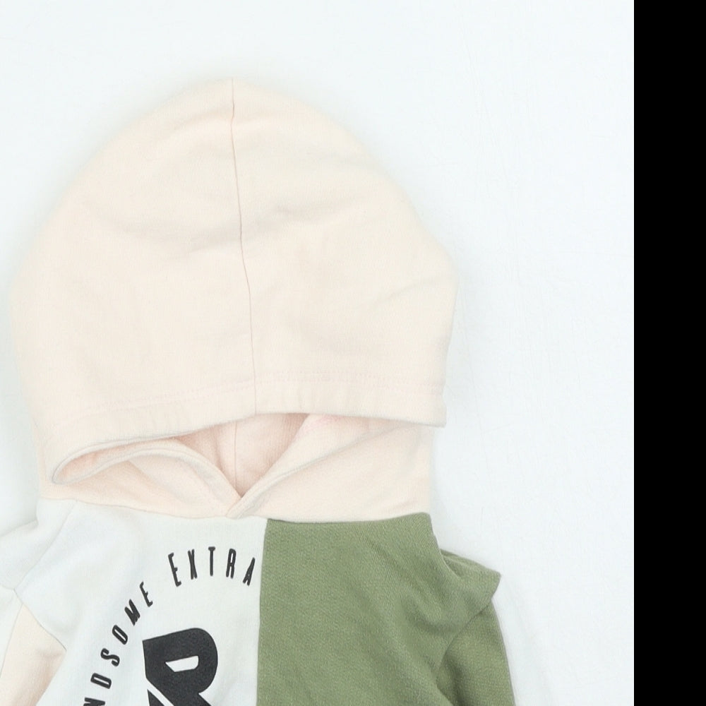 River Island Girls Multicoloured Cotton Pullover Jumper Size 9-12 Months