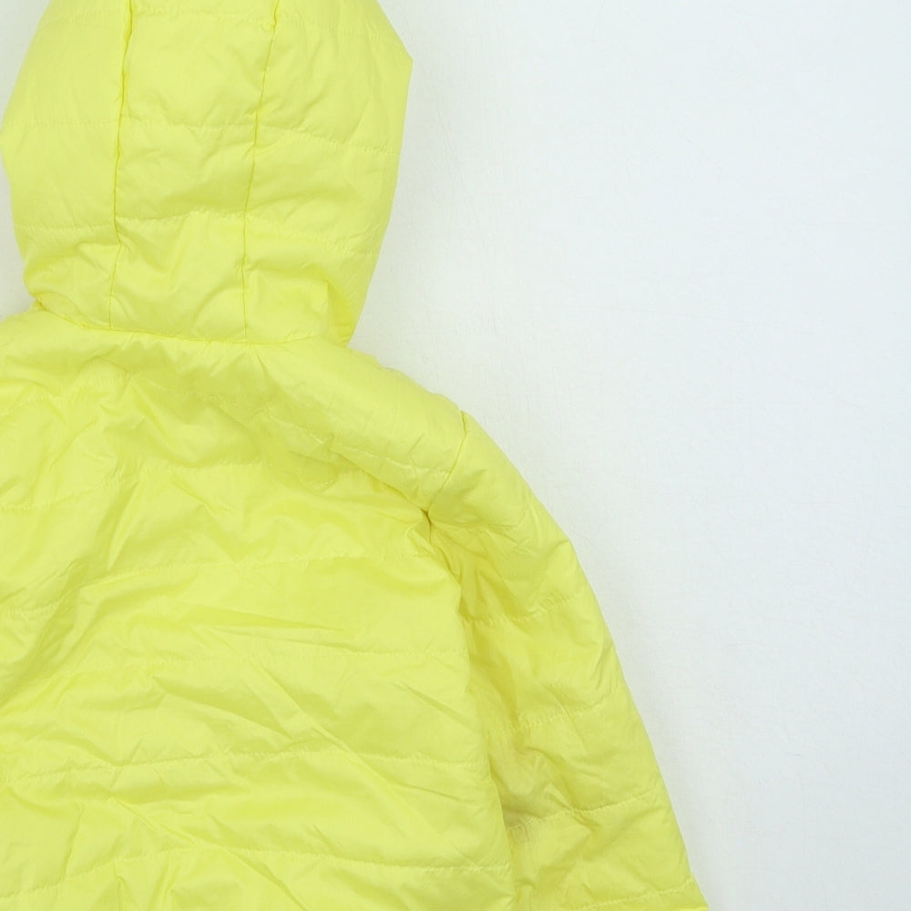 Marks and Spencer Girls Yellow Rain Coat Coat Size 3-4 Years