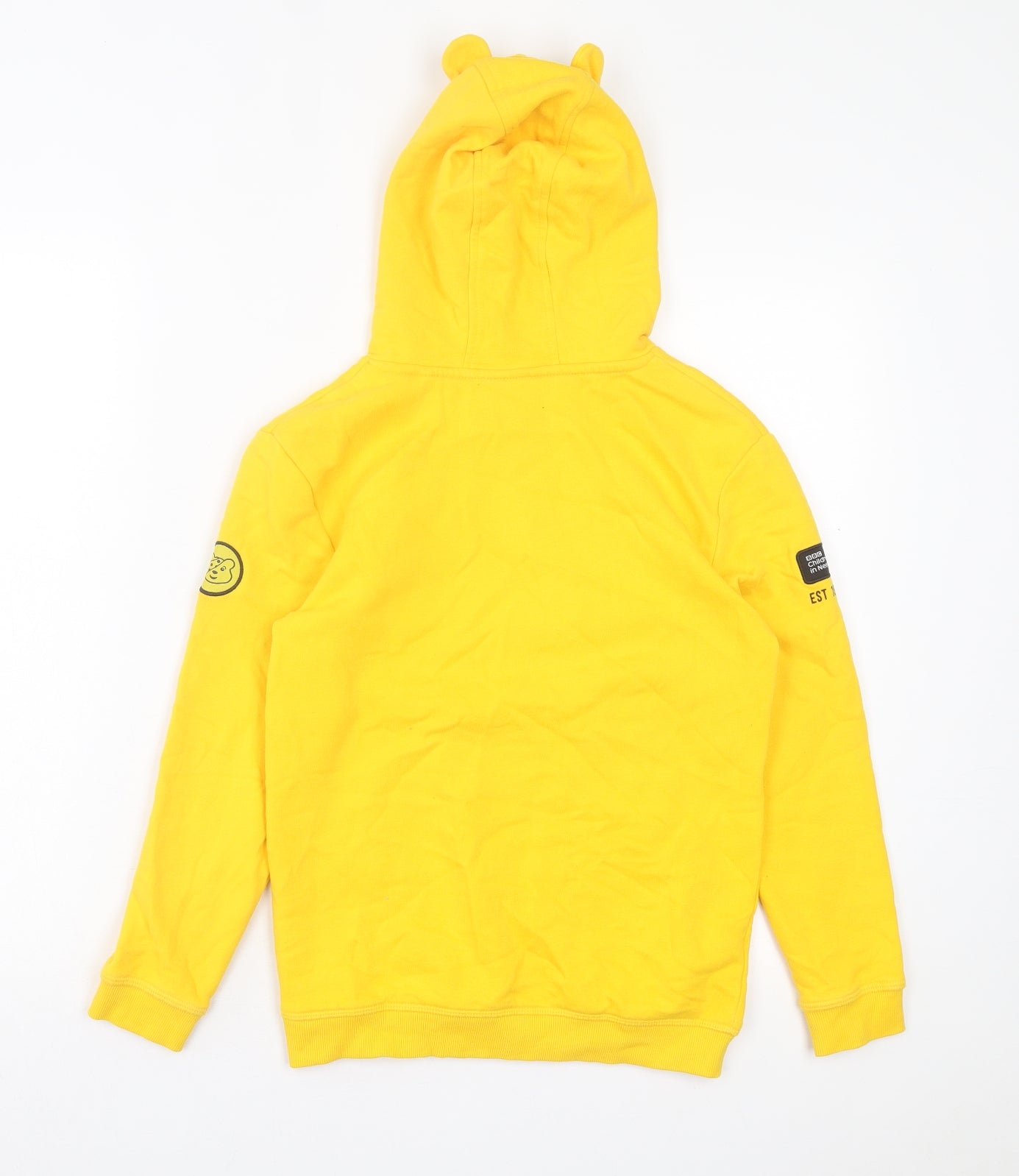 George Boys Yellow Cotton Pullover Hoodie Size 10-11 Years Pullover - Pudsey