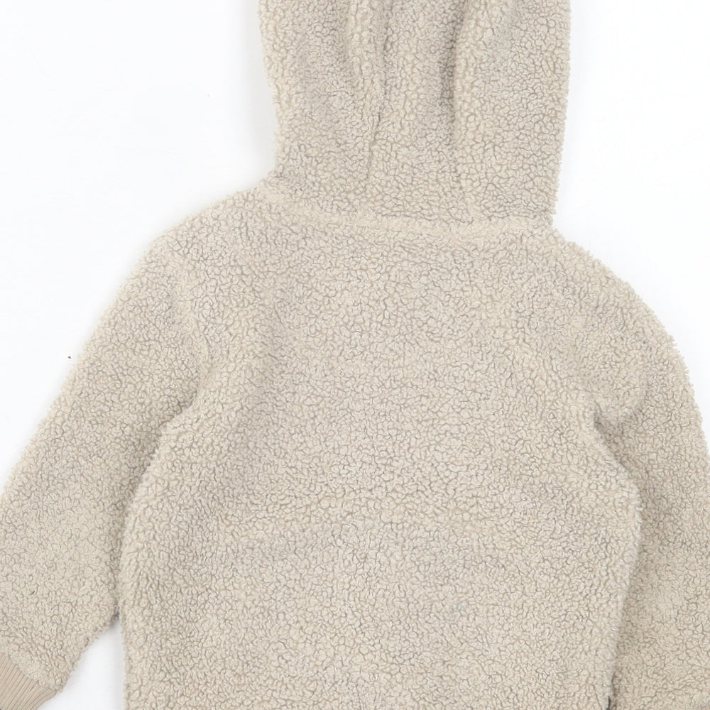 F&F Boys Beige Basic Jacket Jacket Size 2-3 Years Zip