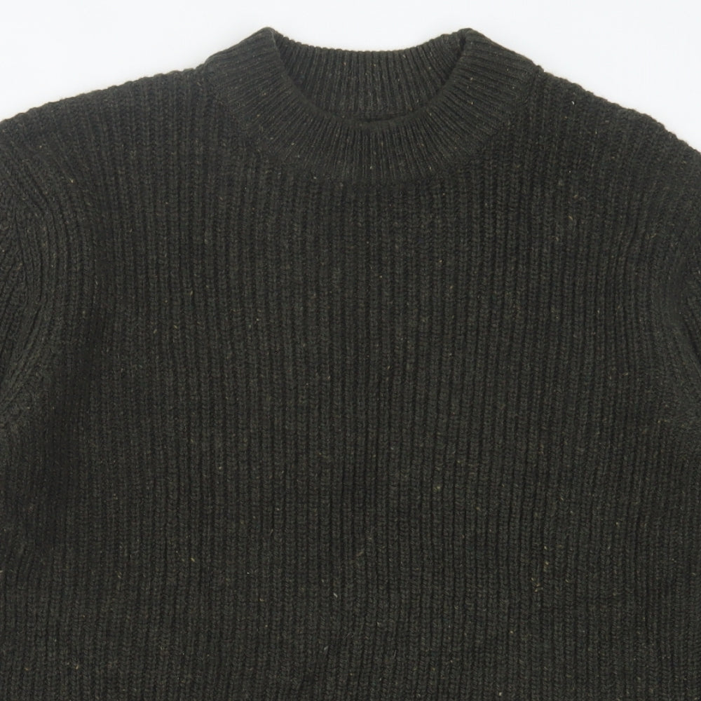 NEXT Mens Green Crew Neck Cotton Pullover Jumper Size L