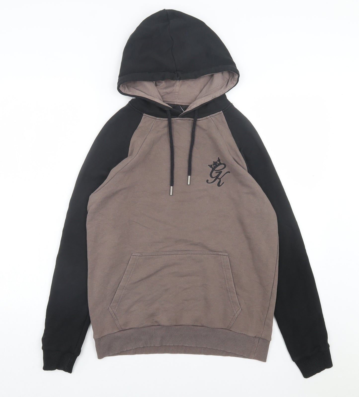 Gym King Mens Brown Cotton Pullover Hoodie Size S