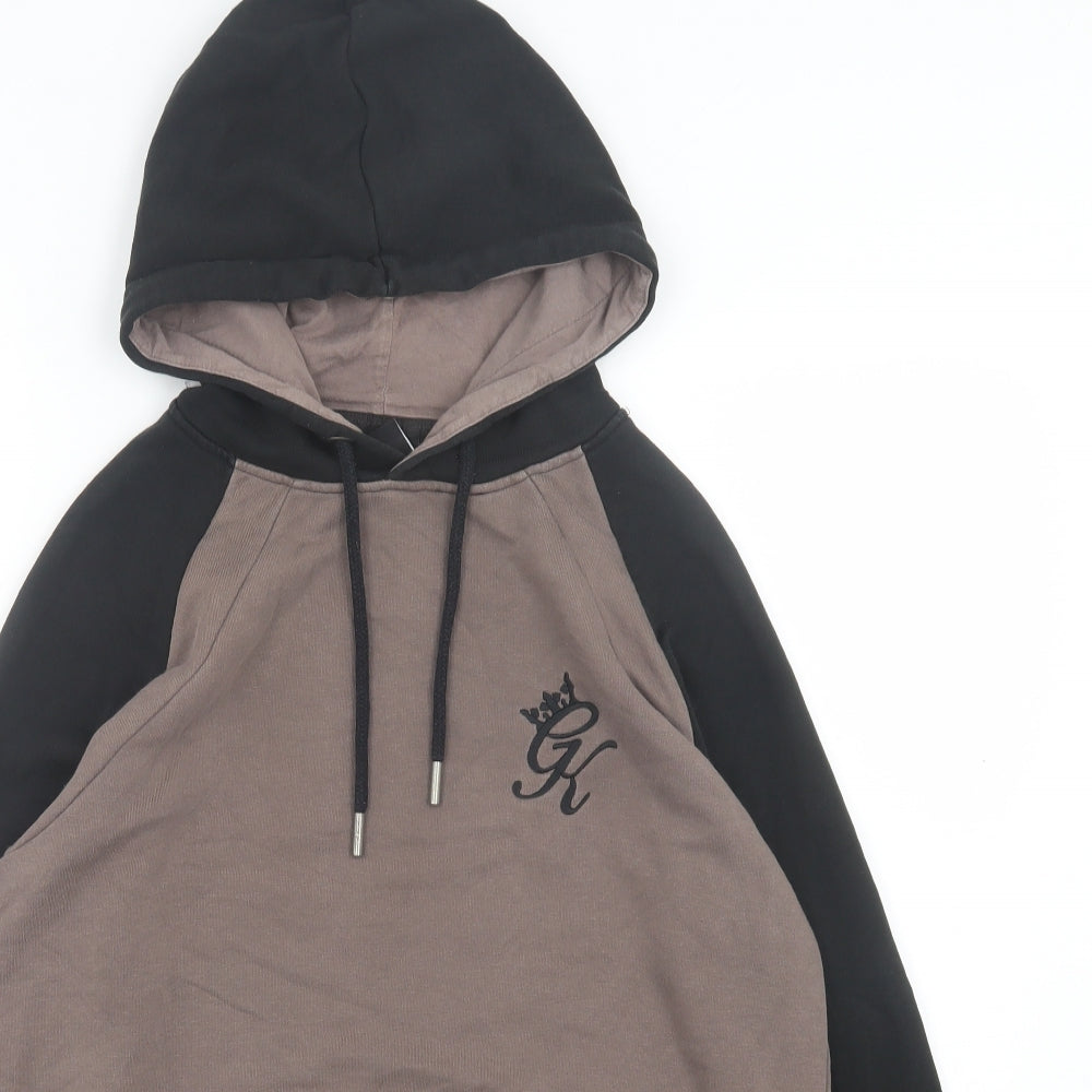 Gym King Mens Brown Cotton Pullover Hoodie Size S