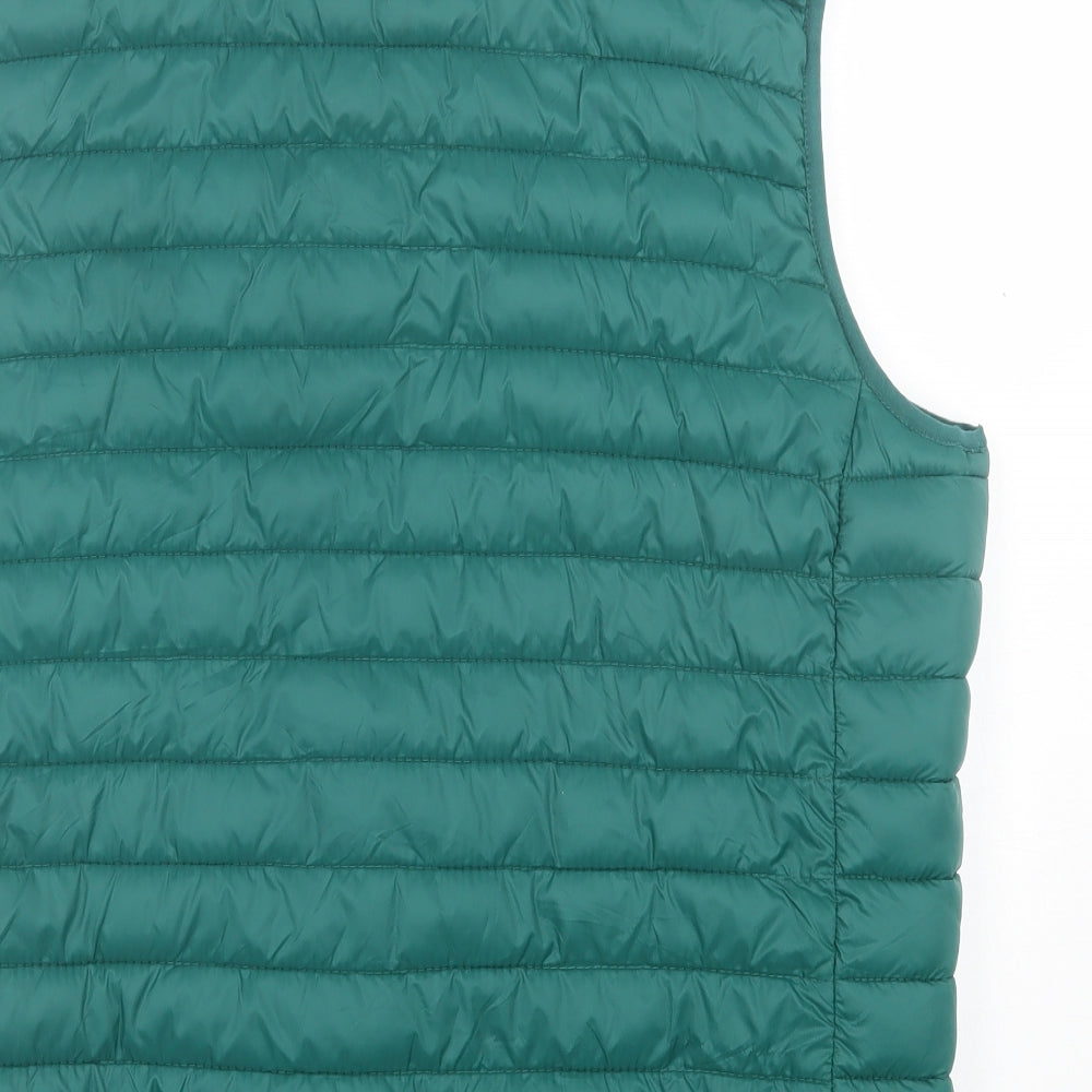 Crew Clothing Mens Green Gilet Jacket Size M Zip