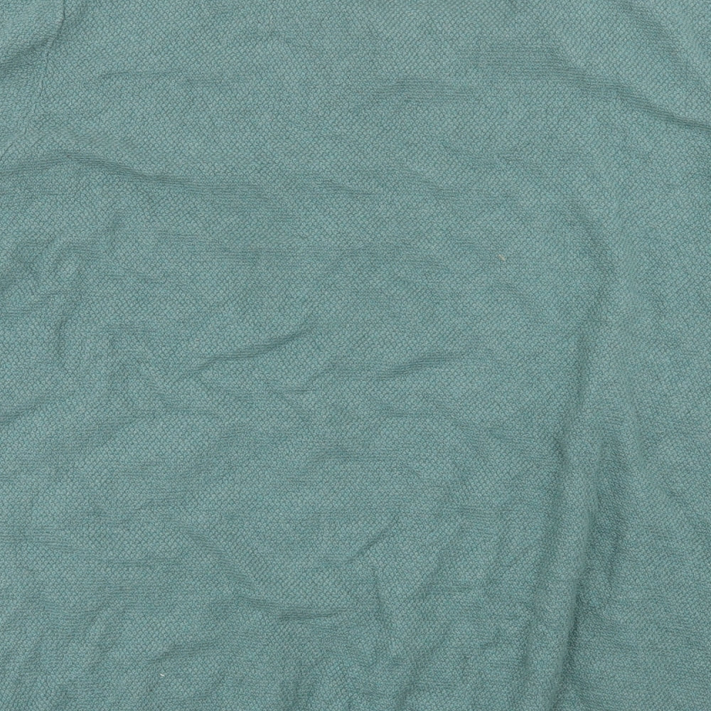 George Mens Green Cotton Polo Size 3XL V-Neck Pullover
