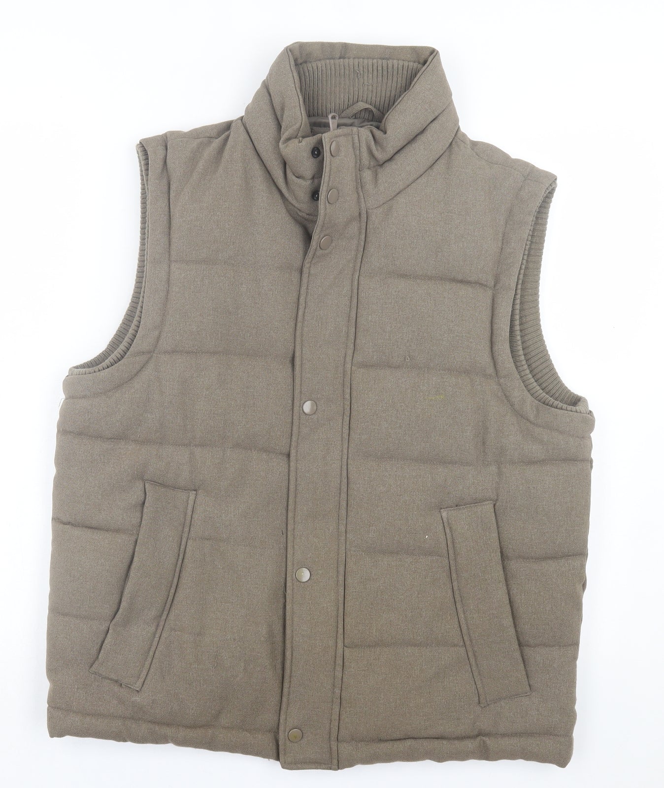 Kenneth Cole Mens Brown Gilet Jacket Size M Zip