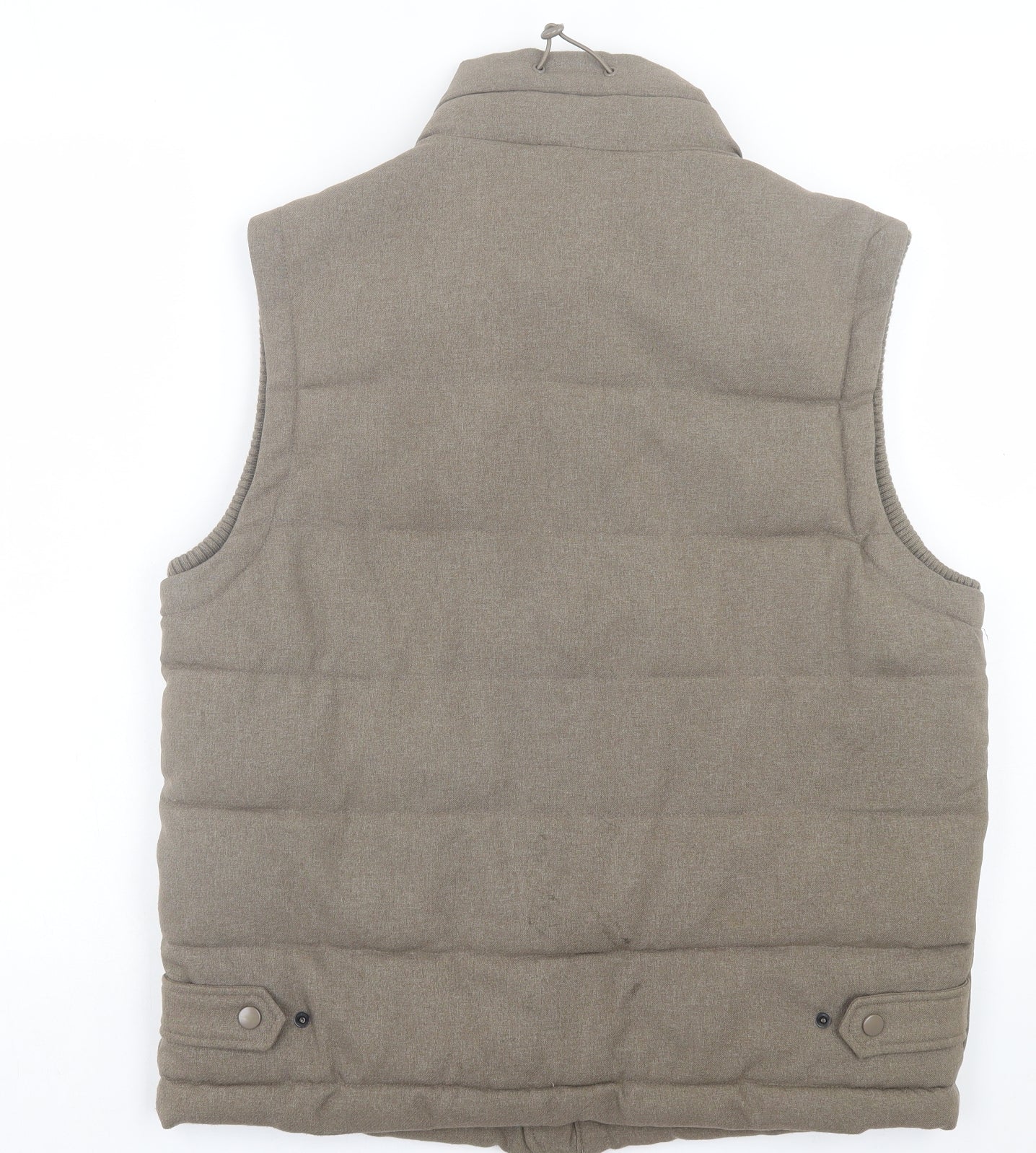 Kenneth Cole Mens Brown Gilet Jacket Size M Zip