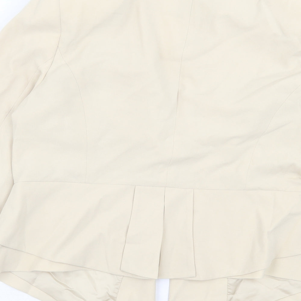 Marks and Spencer Womens Beige Jacket Blazer Size 16