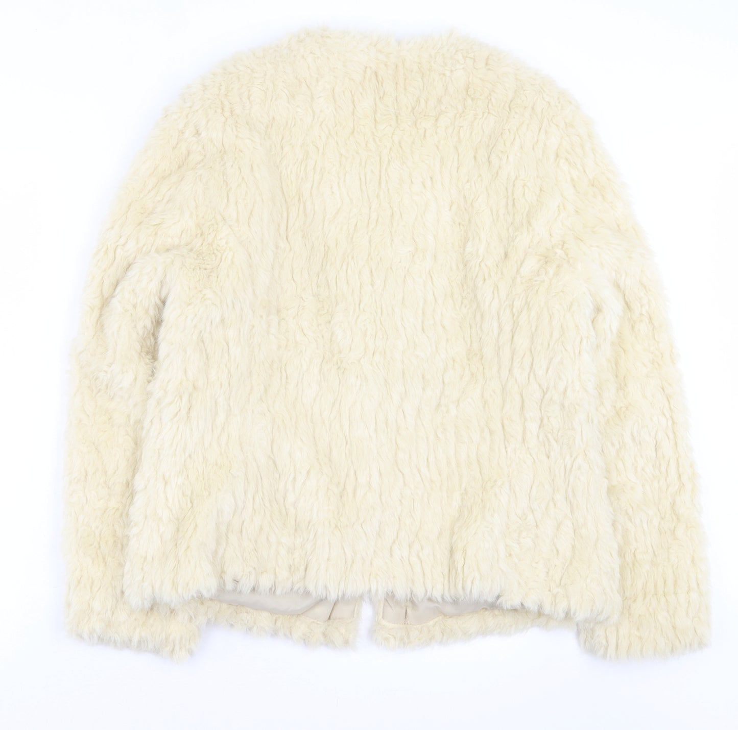 New Look Womens Ivory Jacket Size 18 Hook & Eye