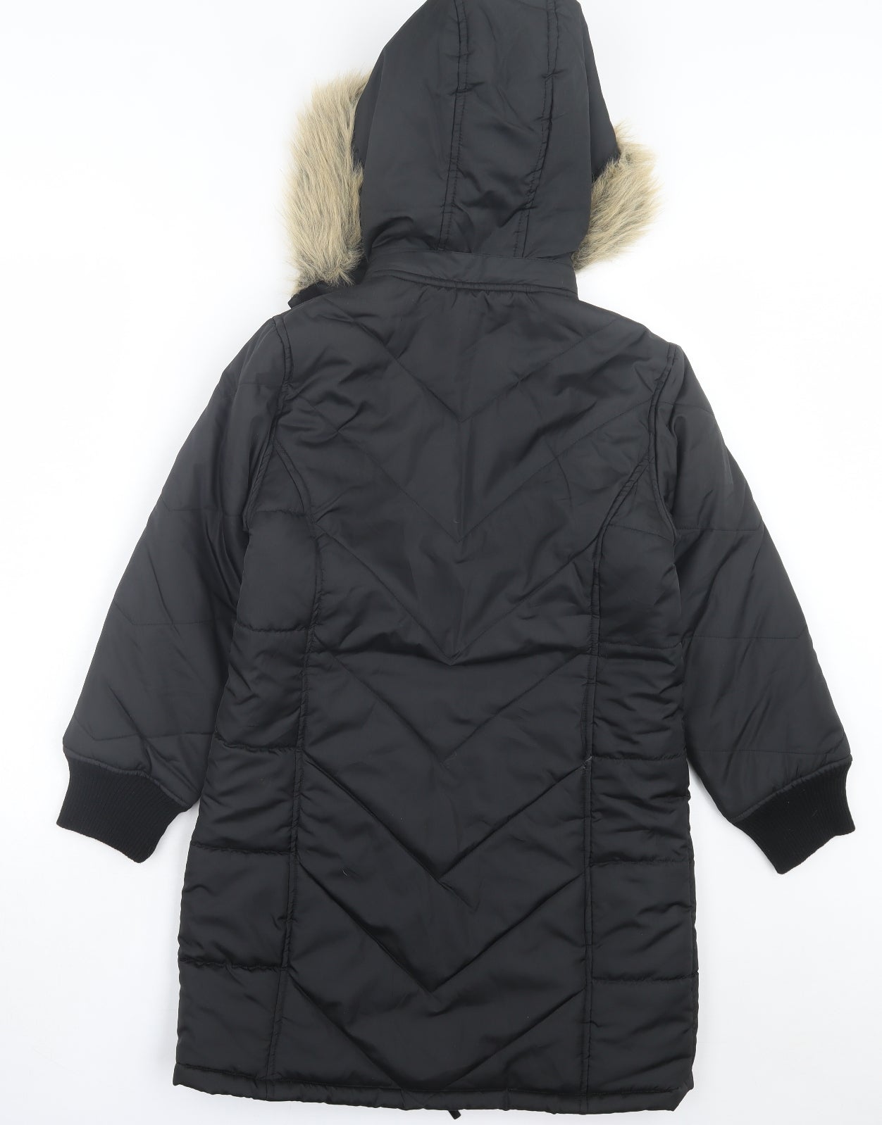 Pure & Natural Boys Black Basic Jacket Coat Size 11-12 Years Zip