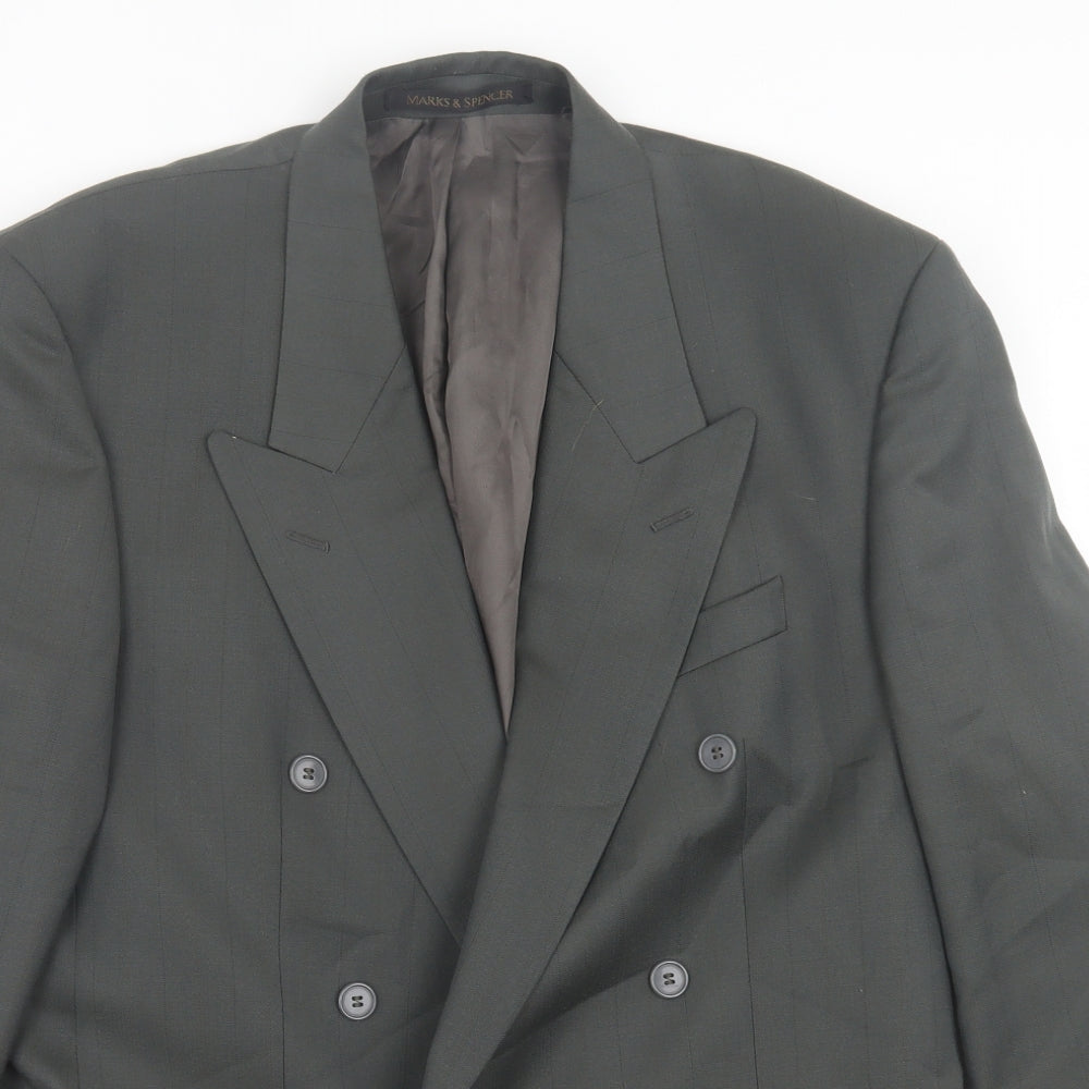 Marks and Spencer Mens Grey Wool Jacket Suit Jacket Size 40