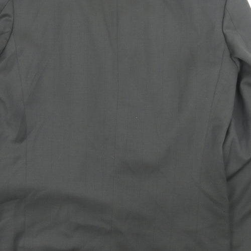 Burton Mens Grey Polyester Jacket Suit Jacket Size 34
