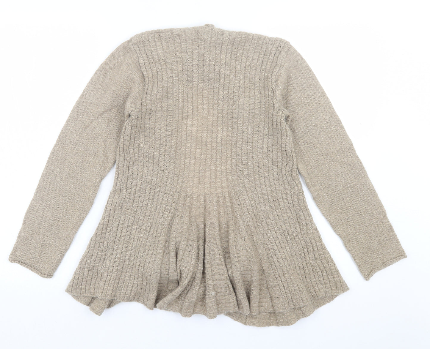 Mary Firenze Womens Brown V-Neck Acrylic Cardigan Jumper Size S