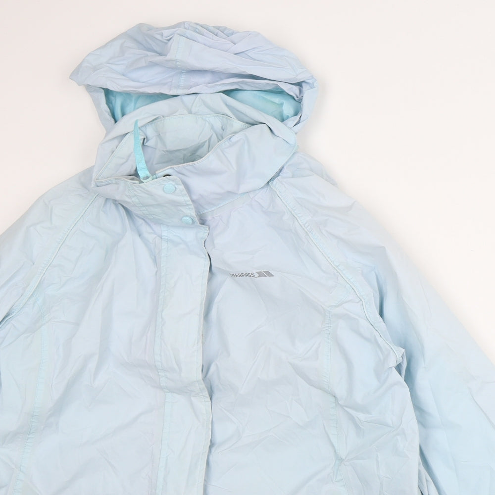 Trespass Womens Blue Rain Coat Coat Size 20