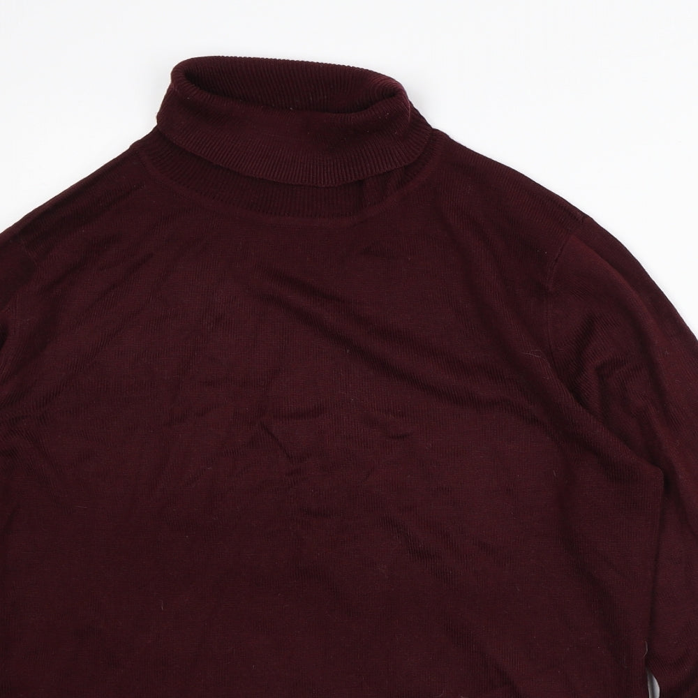 River Island Mens Red Acrylic Pullover Sweatshirt Size S