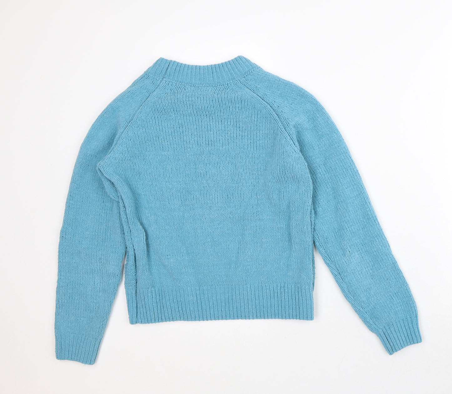 Primark Womens Blue Crew Neck Polyester Pullover Jumper Size XS