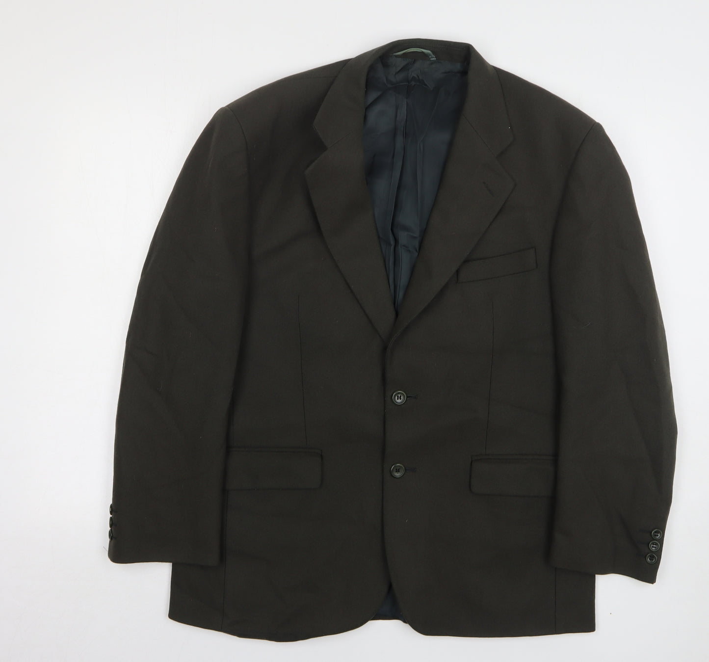 Preworn Mens Green Wool Jacket Suit Jacket Size 40