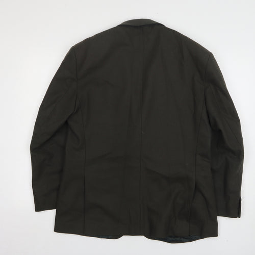 Preworn Mens Green Wool Jacket Suit Jacket Size 40
