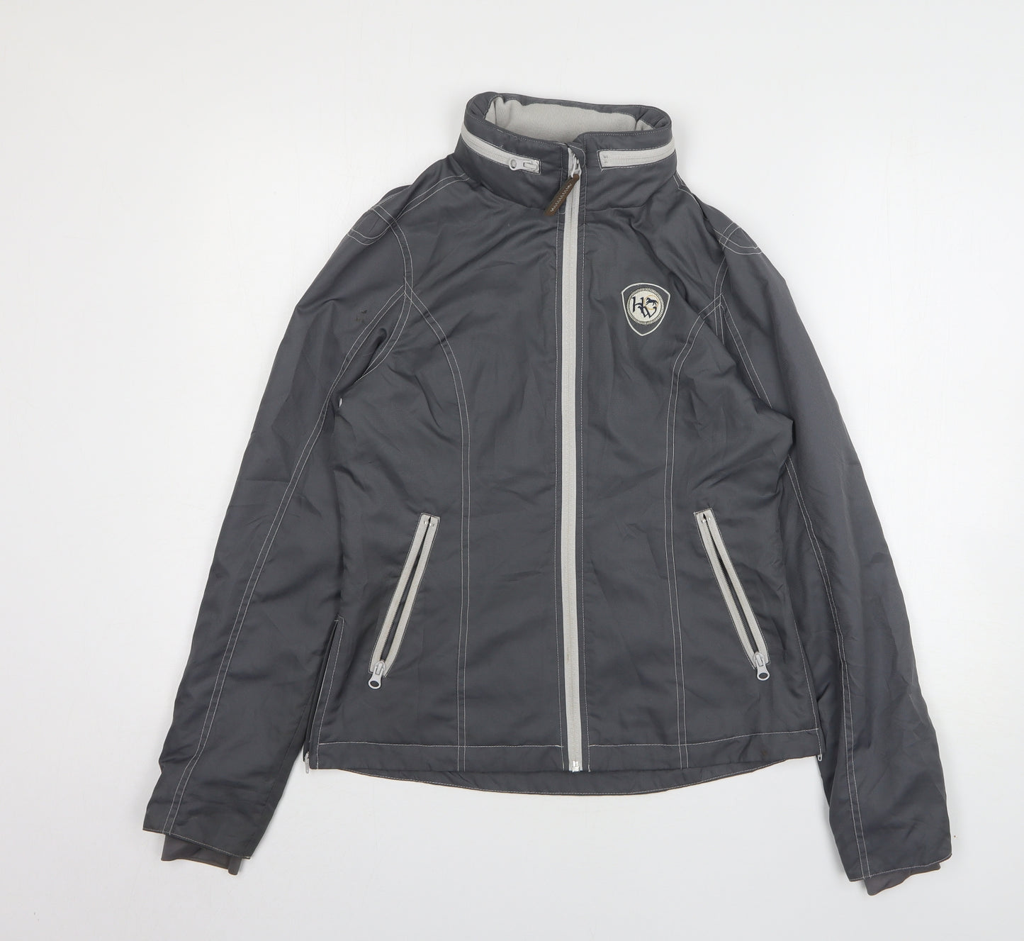 Horse Wear Womens Grey Windbreaker Jacket Size 8