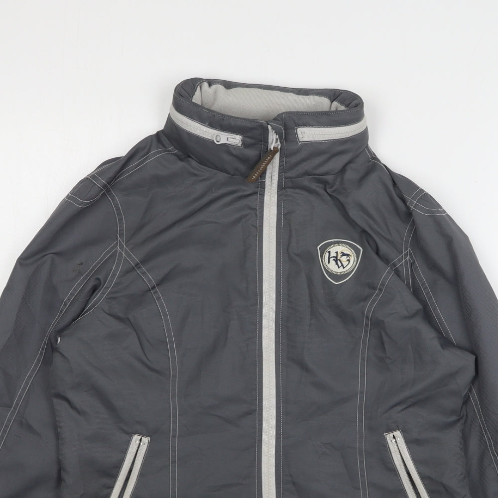 Horse Wear Womens Grey Windbreaker Jacket Size 8