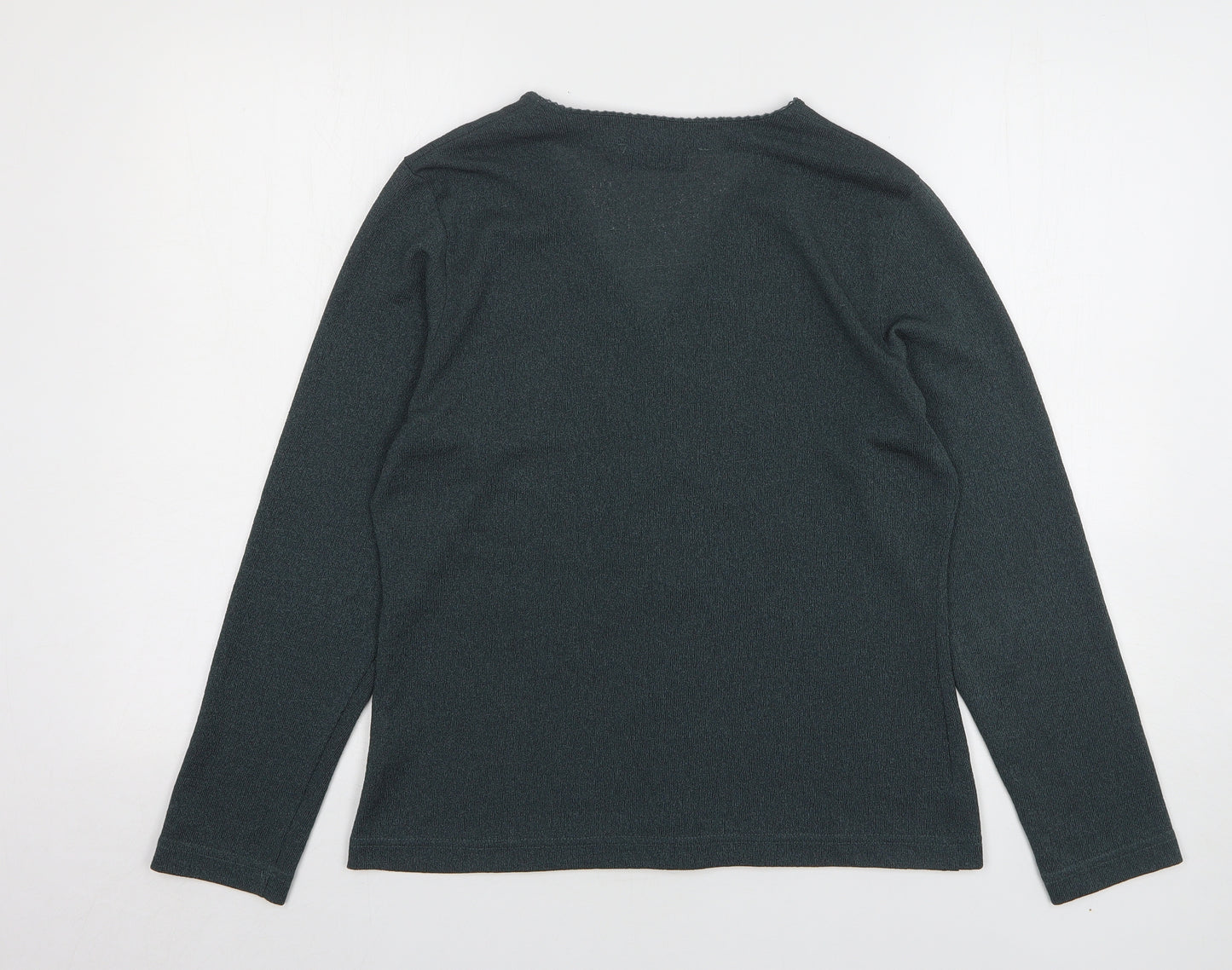 Dorothy Perkins Womens Green V-Neck Polyester Cardigan Jumper Size 16