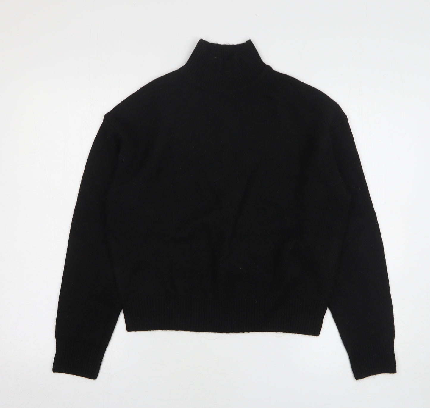 Primark Womens Black High Neck Acrylic Pullover Jumper Size 6