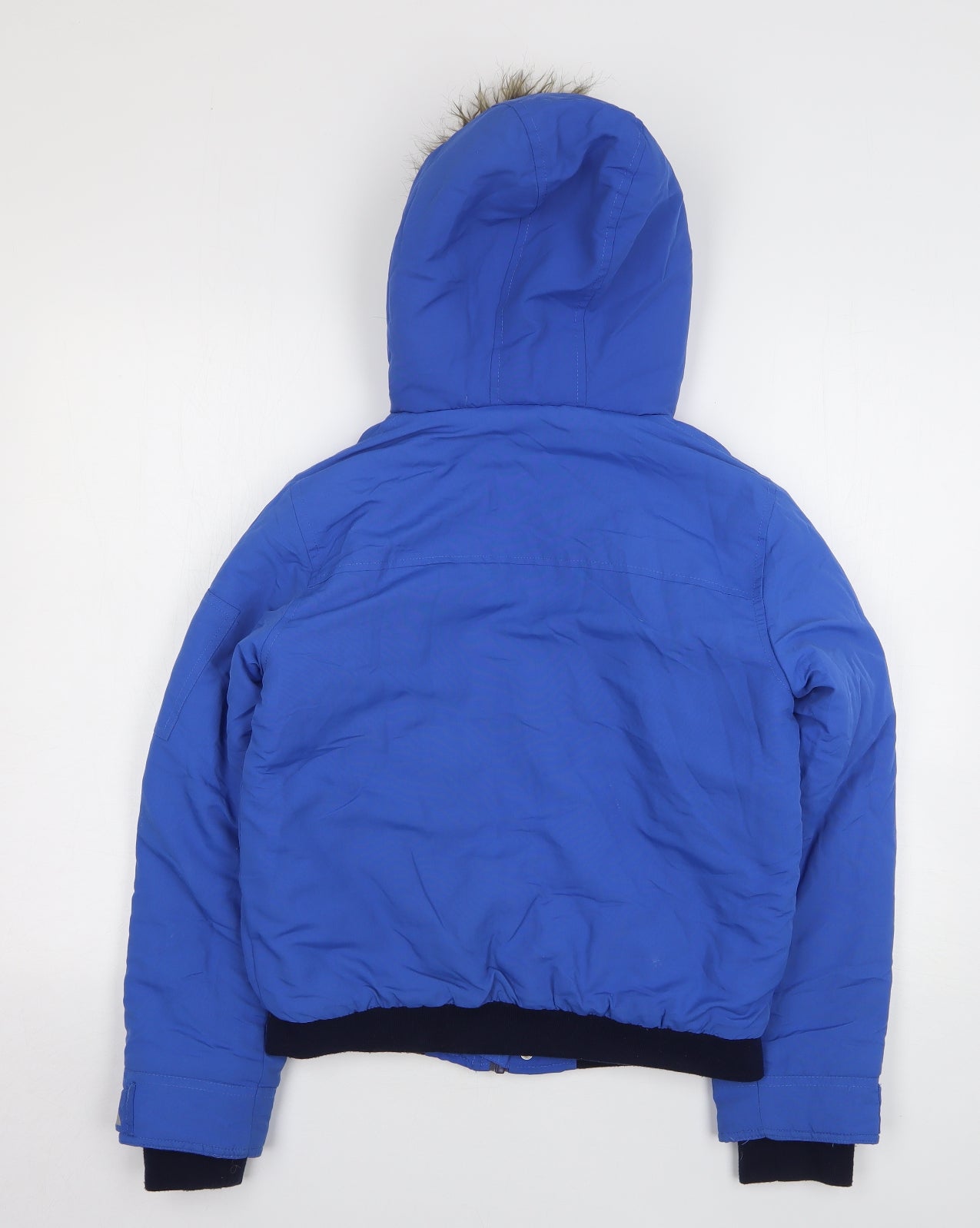 Blue Zoo Boys Blue Rain Coat Coat Size 12-13 Years