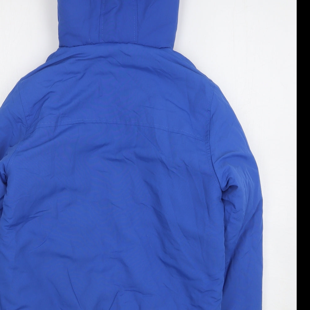 Blue Zoo Boys Blue Rain Coat Coat Size 12-13 Years