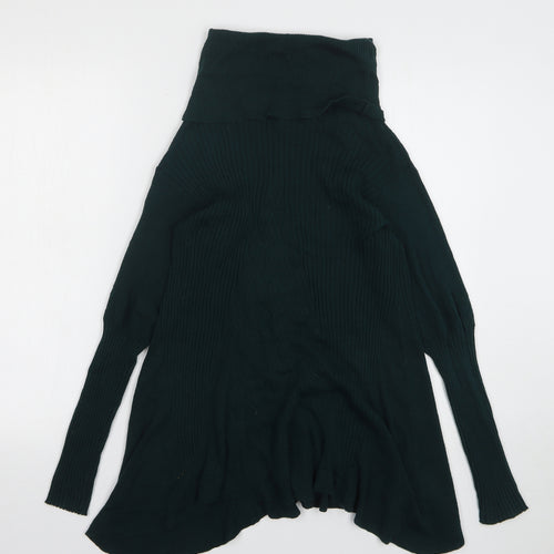 Cashel Womens Green Roll Neck Cotton Pullover Jumper Size XL