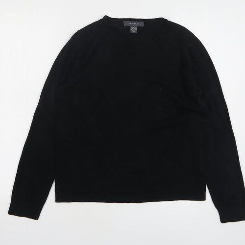Primark Womens Black Round Neck Acrylic Pullover Jumper Size 10