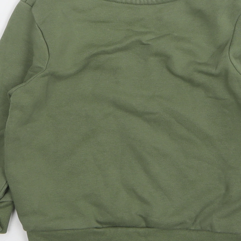 George Boys Green Cotton Pullover Sweatshirt Size 2-3 Years