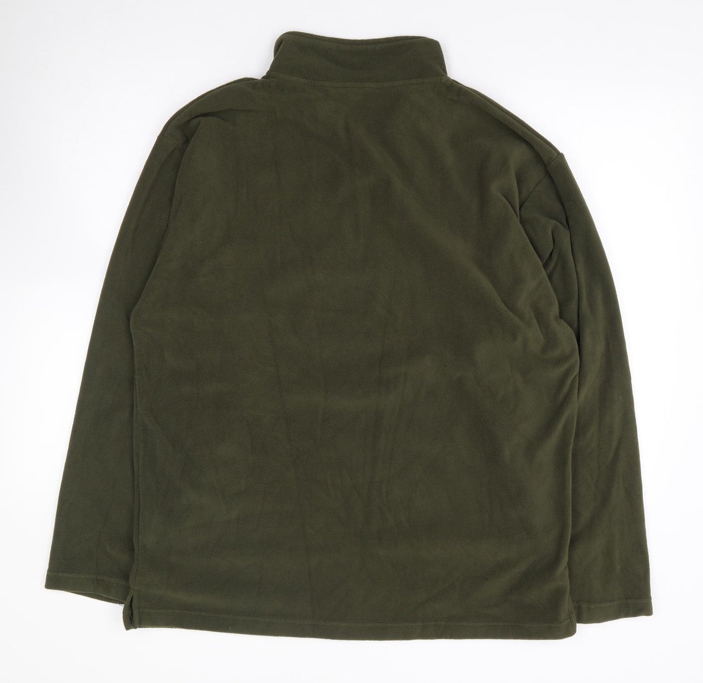 Fort Ress Mens Green Polyester Pullover Sweatshirt Size L