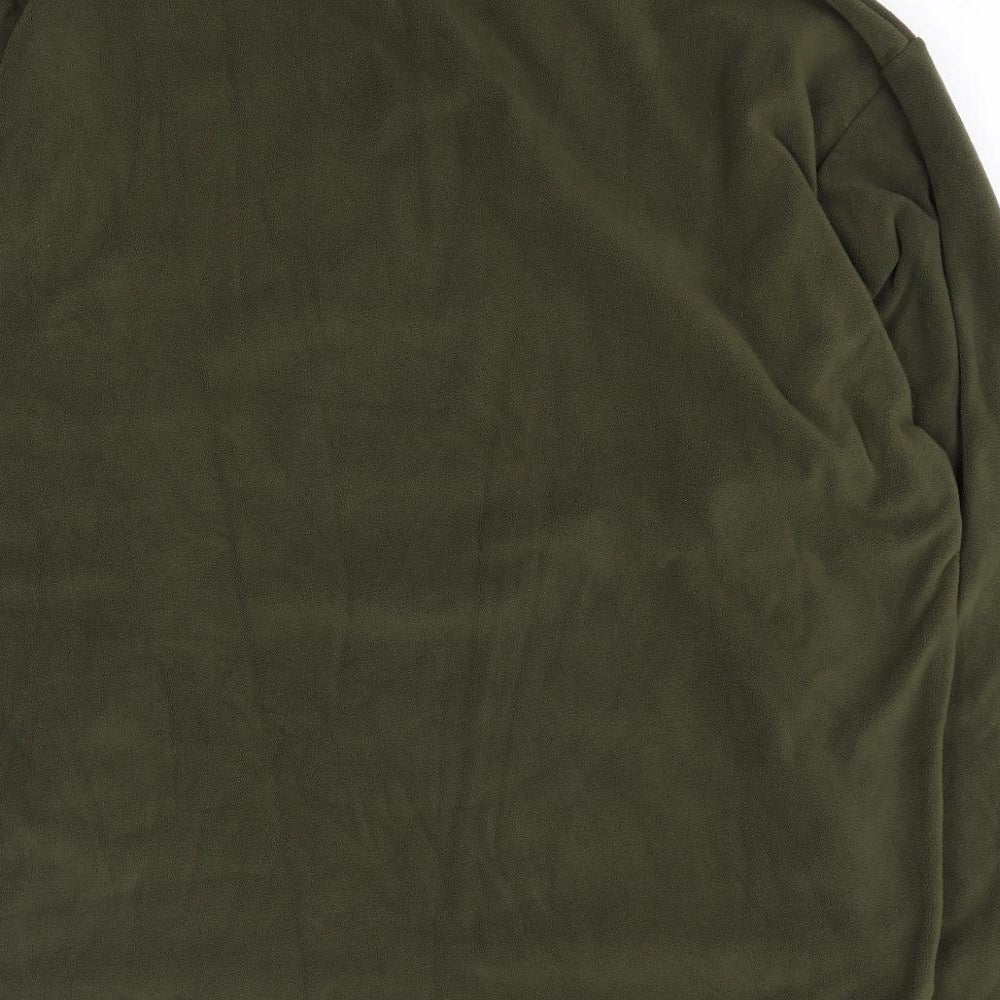 Fort Ress Mens Green Polyester Pullover Sweatshirt Size L