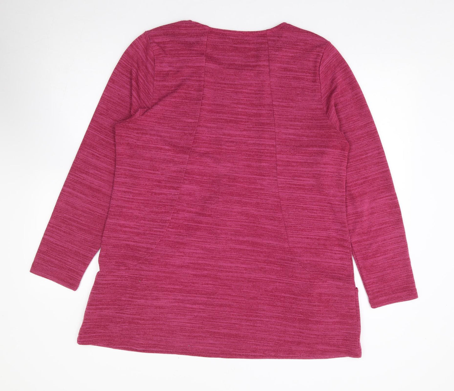 Tigi Womens Pink Polyester Tunic T-Shirt Size 18 Round Neck